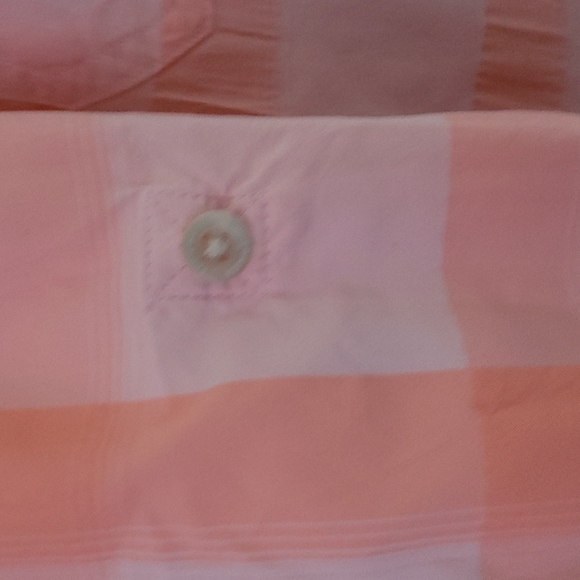 NWOT Eddie Bauer Mountain Long & Short Sleeve Shirt Top Pink Peach Plaid S - Picture 4 of 12